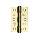 Frelan -  Steel Ball Bearing Hinge 3inch 76x50x2mm Grade 7  - Electro Brass- J8502EB - (Pair) - Choice Handles