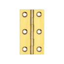 Frelan - Plain Butt Hinges 63x35x1.5mm - Polished Brass - J8995 - Choice Handles