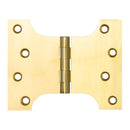 102 x 124 x 4mm Parliament Projection Hinges - Polished Brass - J9009B5PB - Choice Handles