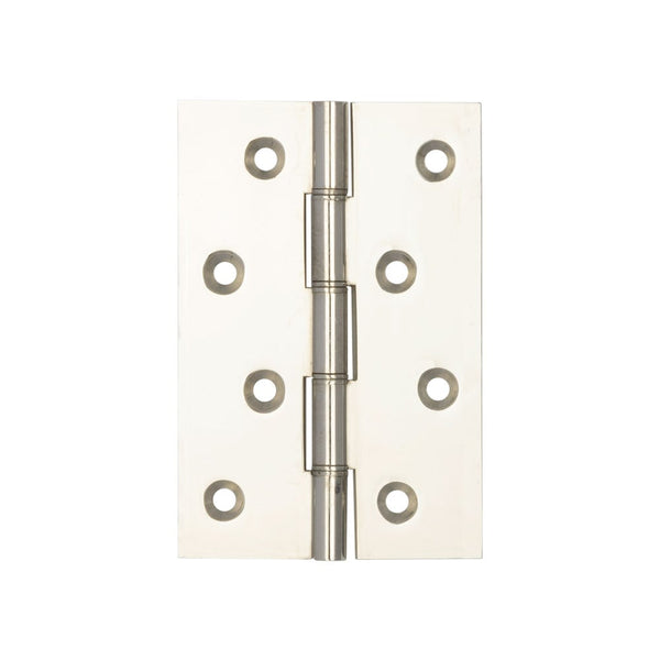 Double Phosphor Bronze Washered Hinges 102x67x2.5mm Polished Nickel - J9018PN - Choice Handles