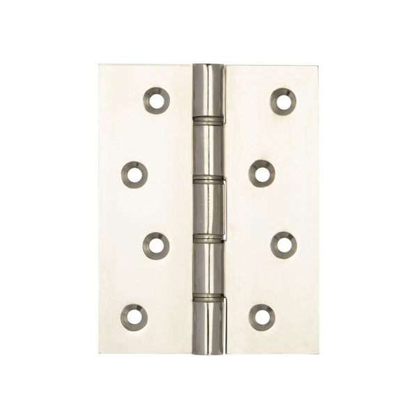 Double Phosphor Bronze Washered Hinges 102x76x3mm Polished Nickel - J9019PN - Choice Handles