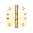 Ball Bearing Hinges 102x102x3mm Polished Brass - J9051PB - Choice Handles
