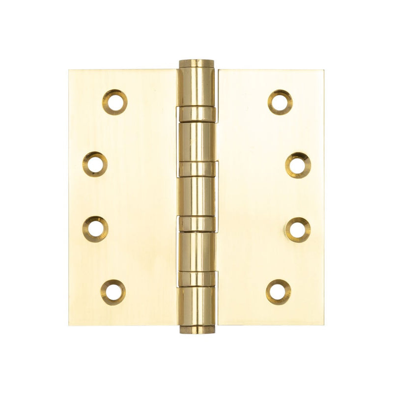 Ball Bearing Hinges 102x102x3mm Polished Brass - J9051PB - Choice Handles