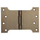 Jedo - 102x152x3mm Antique Brass Parliament Ball Bearing Hinge - J9469AB - Choice Handles