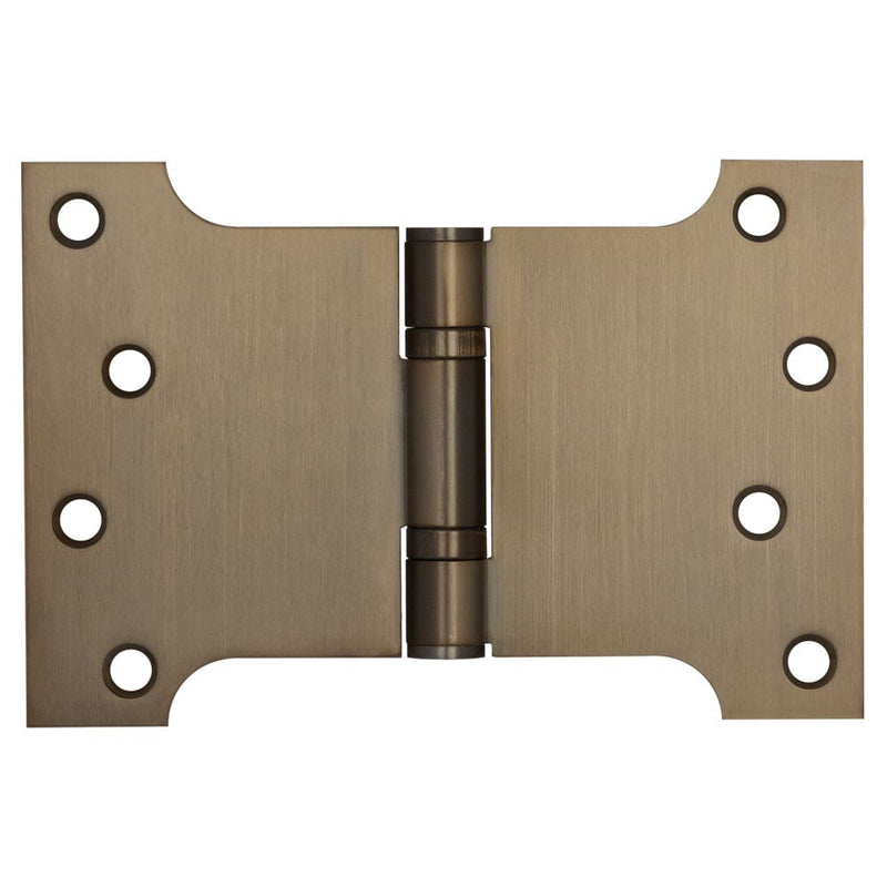 Jedo - 102x152x3mm Antique Brass Parliament Ball Bearing Hinge - J9469AB - Choice Handles
