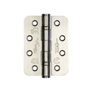 Frelan -  Radius Ball Bearing Hinges 102 X 76 X 3mm Grade 13 Fire Rated Stainless Steel  - Polished Stainless Steel - J9500RPSS (Pair) - Choice Handles