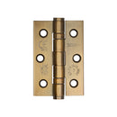 Jedo - Stainless Steel Grade 7 Ball Bearing Hinges 76x50mm - Antique Brass - J9502AB - Choice Handles