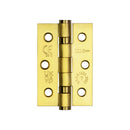 Jedo Stainless Steel Grade 7 Ball Bearing Hinges 76x50mm Satin Brass - J9502SB - Choice Handles