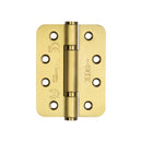 Jedo - Certifire Stainless Steel Grade 13 Radiused Ball Bearing Hinges 102x76x3mm - Satin Brass - J9633SB - Choice Handles