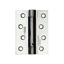 Frelan - Adjustable Fire Rated Door Closing Spring Hinge - Polished Chrome - J9800PC (sold in packs of 3) - Choice Handles