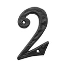 Frelan - Antique Door Numerals No. 2 - Black - JAB15-2 - Choice Handles