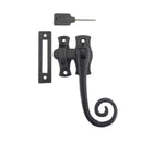 Frelan- Locking Casement Fastener Hook & Mortice Plate - Right Hand - Black Antique - JAB19R - Choice Handles