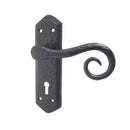 Frelan - Royal Door Handles On Backplate - Lever Lock - Black Antique - JAB400 - Choice Handles