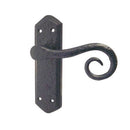 Frelan - Royal Door Handles On Backplate - Latch - Black Antique - JAB401 - Choice Handles
