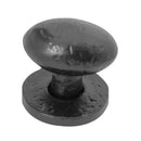 Frelan - Oval Cupboard Knob 40mm Dia - Black Antique - JAB45 - Choice Handles