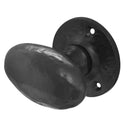 Frelan - Oval Shape Mortice Door Knob  - Black Antique - JAB48 - Choice Handles