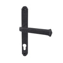 Frelan - PVCu Lever Door Handles (240mm Backplate - 92mm C/C Euro Lock) - Black Antique - JAB700 - Choice Handles