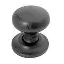 Frelan - Iron Round Cupboard Knob 32mm Dia - Black Antique - JAB86 - Choice Handles