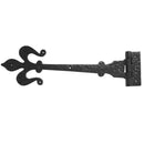 Frelan - Fleur De Lys Working Hinges 400mm - Black Antique - JAB90 - Choice Handles