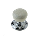 Jedo Porcelain Mortice Door Knobs Polished Chrome - JC30PC - Choice Handles