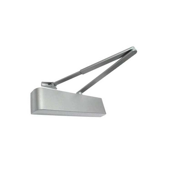 Jedo Contract Door Control with Matching Arms en-2-4 Silver Enamelled - JD200SE - Choice Handles
