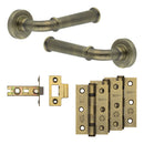 Complete Classic Door Handle Pack - Internal Doors - Antique Brass - JE-A1B-AB - Choice Handles