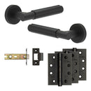 Complete Bloom Door Handle Pack - Internal Doors - Black - JE-B4A-MB - Choice Handles