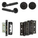 Complete Bloom Door Handle Pack - Internal Doors - Black - JE-B5B3-MB - Choice Handles