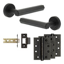 Complete Hex Door Handle Pack - Internal Doors - Black - JE-C2A-MB - Choice Handles