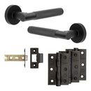 Complete Bari Door Handle Pack - Internal Doors - Black - JE-D2B-MB - Choice Handles
