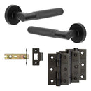 Complete Bari Door Handle Pack - Internal Doors - Black - JE-D4B-MB - Choice Handles