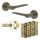 Complete Gio Door Handle Pack - Internal Doors - Antique Brass - JE-E1B-AB - Choice Handles