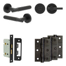 Complete Venice Door Handle Pack - Bathroom - Black - JE-F5B2-MB - Choice Handles