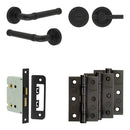 Complete Midtown Door Handle Pack - Bathroom - Black - JE-G6B1-MB - Choice Handles