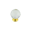 Jedo - 40mm PVD Faceted Glass Ball Knob - JH4155-40PVD - Choice Handles