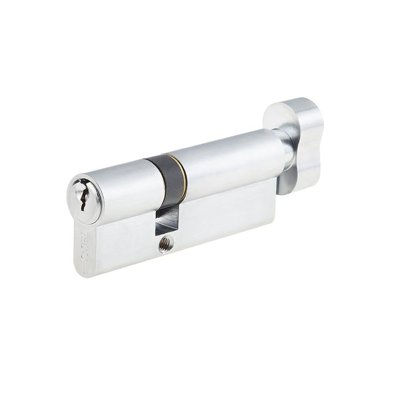 Jedo Euro Profile Offset Cylinders & Turns 40x60mm Satin Chrome - JL-4060EPCTSC - Choice Handles