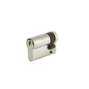 45mm Euro Profile Single Cylinder, Keyed Alike with 3 Keys - Satin Chrome - Choice Handles