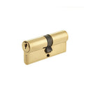 60mm 5 Pin Euro Profile Double Cylinder, Keyed Alike with 3 Keys - Polished Brass - JL-60EPDPB-KA - Choice Handles