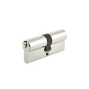 60mm 5 Pin Euro Profile Double Cylinder, Keyed to Differ with 3 Keys - Polished Chrome - JL-60EPDPC - Choice Handles
