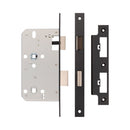 Jedo 78mm Din Bathroom Locks 60mm Backset Black - JL-DB60MB - Choice Handles