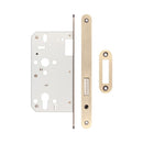 72mm Antique Brass Din Euro Deadlock Radiused 60mm Backset - JL-DD60RAB - Choice Handles