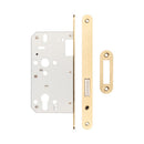 72mm Satin Brass Din Euro Deadlock Radiused 60mm Backset - JL-DD60RSB - Choice Handles