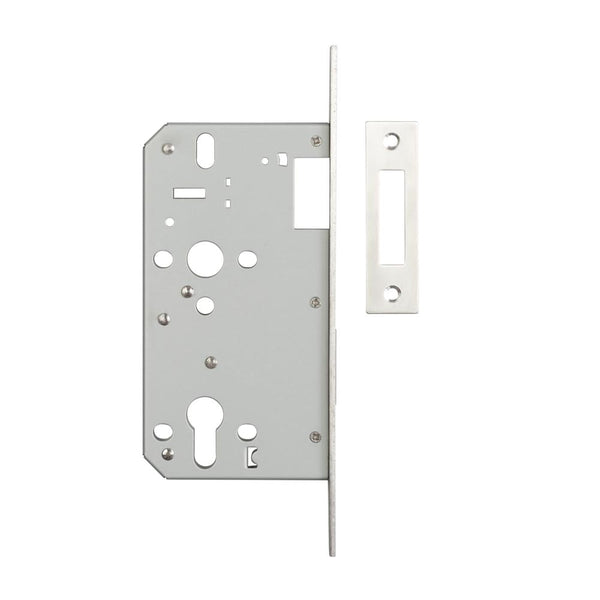 Jedo Architectural Din Deadlocks 60mm backset Satin Stainless Steel - JL-DD60SSS - Choice Handles