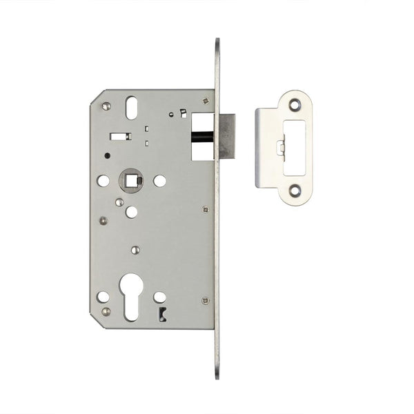 Jedo 72mm Din Latches 60mm backset radiused Satin Stainless Steel - JL-DL60RSSS - Choice Handles