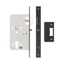 72mm Black Din Euro Nightlatch 60mm Backset - JL-DNL60MB - Choice Handles