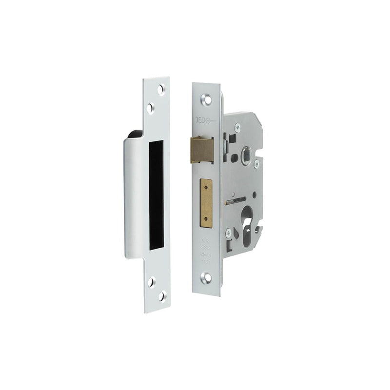 Jedo Euro Profile Sashlocks 65mm Satin Chrome - JL1050SC - Choice Handles