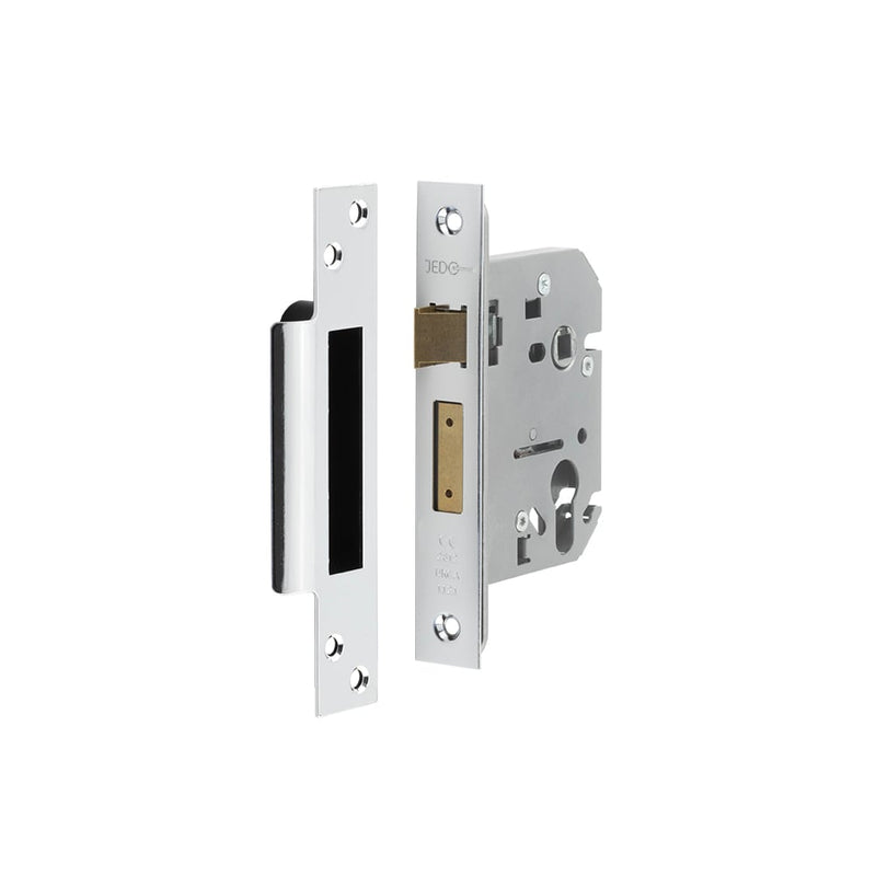Jedo Euro Profile Sashlocks 76mm Polished Chrome - JL1051PC - Choice Handles