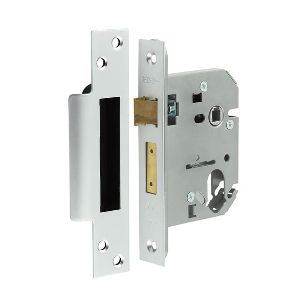 Jedo Oval Profile Sashlocks 76mm Satin Chrome - JL1053SC - Choice Handles
