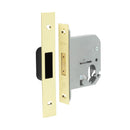 Jedo Oval Profile Deadlocks 76mm Polished Brass - JL1063PB - Choice Handles