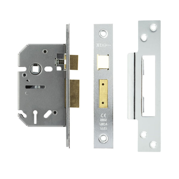 Jedo 3 Lever Sashlocks 65mm Polished Chrome - JL1090PC - Choice Handles
